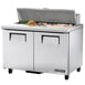 True TSSU-48-12-HC 48" 2 Door Refrigerated Sandwich / Salad Prep Table - Open box 2 image