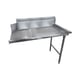 Advance Tabco DTC-S70-84R-X 83" Clean Straight Dishtable w/ Right Table, 10.5" Backsplash 1 image