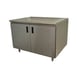 Advance Tabco EHB-SS-303 Cabinet Base Hinged Doors Work Table 1 image