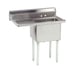 Advance Tabco FE-1-1824-24L-X 44" One Compartment Sink, 18"W x 24"L Bowl With Left-Hand Drainboards 1 image