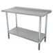 Advance Tabco FMSLAG-247-X 84" Stainless Steel Top 73" - Work Table 1 image
