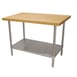 Advance Tabco H2S-363 36" Wood Top Work Table 1 image