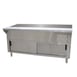 Advance Tabco STU-3-DR 47" Solid Top Table with Cabinet Base and Sliding Doors 1 image