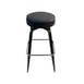 AAA Furniture Wholesale 104-24 Bar Stool with Upholstered Seat, Black 1 image