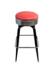 AAA Furniture Wholesale 104-24/BAND GR4 Bar Stool with Upholstered Seat, Black 1 image