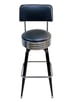 AAA Furniture Wholesale 104-31/BACK/BAND Bar Stool with Upholstered Back, Black 1 image