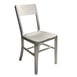 AAA Furniture Wholesale 804 Aluminum Outdoor Side Chair with Aluminum Back & Seat 1 image