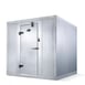 AmeriKooler QF060677**FBRF 6' X 6' Quick Ship Indoor Walk-In Freezer w/ Floor, Remote 1 image