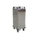 Alluserv ST1DPT1T6 Stainless Steel 6 Tray Pass-Thru Stealth Meal Delivery Cart w/ 1 Compartment 1 image