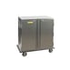 Alluserv TC21-16 Stainless Steel 16 Tray Elite Meal Delivery Cart w/ 2 Compartments 1 image