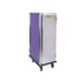 Alluserv TDCPT20 Stainless Steel 20 Tray Pass-Thru Choice Room Service Meal Delivery Cart  1 image