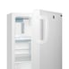 Summit ALRF48 20" Built-in or Freestanding Undercounter Refrigerator Freezer in White, 2.68 cu. ft. 8 image