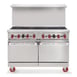 American Range AR-24G-4B 48" Gas Restaurant Range w/ (4) Open Burners, (1) 24" Griddle, (2) Space Saver Ovens, 222.000 BTU 1 image