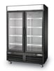 Arctic Air AFGDM49 54" 2 Section Glass Door Freezer Merchandiser in Black, 49 cu. ft. 1 image