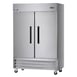 Arctic Air AR49 54" Two Section Reach-In Refrigerator w/ 2 Solid Door, Bottom Mounted, Stainless Steel, 49 cu. ft. 1 image