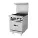 Asber AER-G24-24-H 24" Gas Restaurant Range w/ 24" Full Griddle, (1) Standard Oven, 108.000 BTU 1 image
