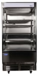 Atosa USA AOM-40B 78" Vertical Open Air Merchandiser in Black, 4 Shelves, 14.4 cu. ft. 1 image