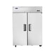 Atosa USA MBF8002GR 52" Two Section Reach-In Freezer w/ 2 Solid Doors, Top Mounted, 43 cu. ft. 1 image