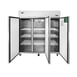 Atosa USA MBF8006GR 77" Three Section Reach-In Refrigerator w/ 3 Solid Door, Top Mount, Stainless Steel, 65 cu. ft. 2 image