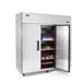 Atosa USA MBF8006GR 77" Three Section Reach-In Refrigerator w/ 3 Solid Door, Top Mount, Stainless Steel, 65 cu. ft. 3 image