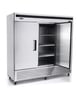 Atosa USA MBF8508GR 81" Three Section Reach-In Refrigerator w/ 3 Solid Door, Bottom Mount, Stainless Steel, 68 cu. ft. 3 image