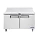 Atosa USA MSF8302GR 48" Two Section Sandwich/Salad Prep Table w/ 2 Doors, 12 Pans, 13.4 cu. ft. 1 image