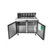 Atosa USA MSF8302GR 48" Two Section Sandwich/Salad Prep Table w/ 2 Doors, 12 Pans, 13.4 cu. ft. 5 image