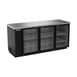 Beverage Air BB78HC-1-G-B 79" Refrigerated Back Bar Cabinet w/ 3 Glass Doors, 33.59 Cu Ft, 79" 1 image