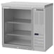Beverage Air BB36HC-1-FG-S-27 36" 1 Section Black Back Bar Cooler with Glass Door 1 image