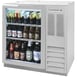 Beverage Air BB36HC-1-FG-S 36" 1 Section Black Back Bar Cooler with Glass Door 1 image