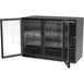 Beverage Air BB48HC-1-FG-B 48" 2 Section Black Back Bar Cooler with Glass Door 4 image