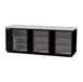 Beverage Air BB94HC-1-FG-B 95" Three Section Back Bar Cooler with Glass Door, 37.82 cu. ft. 1 image