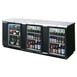 Beverage Air BB94HC-1-G-B 95" Three Section Back Bar Cooler with Glass Door, 37.82 cu. ft. 4 image