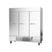 Beverage Air HBF72HC-5 75" Three Section Reach-In Freezer w/ 3 Solid Doors, Stainless Steel, 69 cu. ft. 2 image