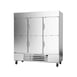 Beverage Air HBF72HC-5-HS 75" Three Section Reach-In Freezer w/ 6 Half Solid Doors, Stainless Steel, 69 cu. ft. 2 image