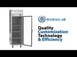 Beverage Air HFPS3HC-1HG 78" Three Section Reach-In Freezer w/ 6 Half Glass Doors, Stainless Steel, 69 cu. ft. 5 image