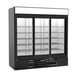 Beverage Air MMR66HC-1-B 75" Three Glass Door Merchandiser Refrigerator in Black, 64.4 cu. ft. 1 image