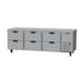 Beverage Air UCRD93AHC-6 93" Three Section Undercounter Refrigerator w/ 6 Drawers, 30 cu. ft. 1 image