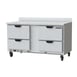 Beverage Air WTRD60AHC-4 60" 2-Section Worktop Refrigerator w/ 4 Drawers, 14.75 cu. ft. 1 image