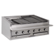Bakers Pride L-48RS 48" Low Profile Countertop Gas Radiant Charbroiler w/ (10) Burners, 150.000 BTU 1 image