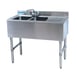 BK Resources UB4-18-236RS 36" Underbar Sink Units 1 image