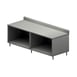 BK Resources CSTR5-3696 96" Cabinet Base Open Front Work Table 1 image