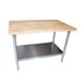 BK Resources MFTS-9636 96" Wood Top Work Table 1 image