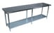 BK Resources QVT-9630 96" Stainless Steel Top 85" - Work Table 1 image