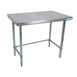 BK Resources QVTOB-3030 30" Stainless Steel Top - 35" Work Table 1 image