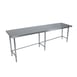 BK Resources QVTOB-9624 96" Stainless Steel Top 85" - Work Table 1 image