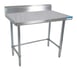 BK Resources QVTR5OB-3630 36" Stainless Steel Top - 38" Work Table 1 image