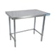BK Resources SVTOB-6030 60" Stainless Steel Top 54" - 62" Work Table 1 image