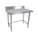 BK Resources SVTR5OB-6030 60" Stainless Steel Top 54" - 62" Work Table 1 image