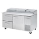 Blue Air BAPP67-D2L-HC 67" Two Section Refrigerated Pizza Prep Table w/ 1 Door & 2 Drawers 1 image